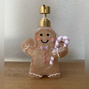 Gingerbreads Soap Dispenser holding Candy Cane